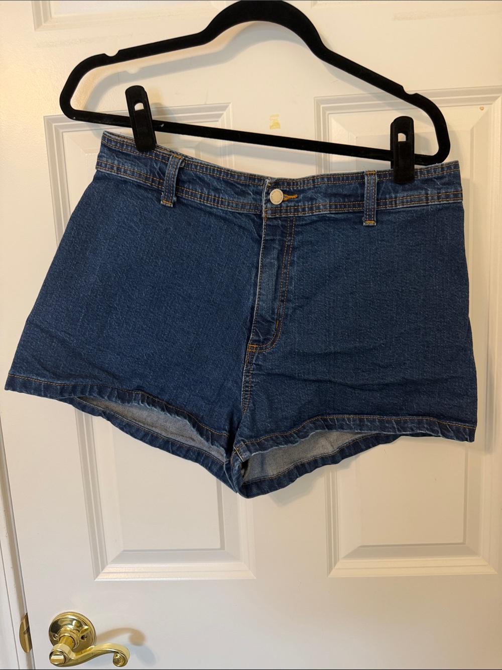 Universal Thread Dark Blue High-Rise Denim Sailor Shorts 12